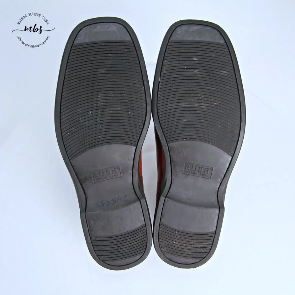 Rush By Gordon Rush Leather Loafers Brown Men‎ 12